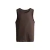 Verano Nuevo de Moda Chaleco Holgado de Moda Estilo Americano para Hombre Casual Retro Marca de Moda Color Sólido Top Diario
