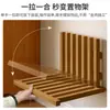 Mesa de noche flotante creativa para el hogar, dormitorio, estante de pared plegable, mesa de noche de madera maciza