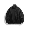 Ropa Vintage Yidao Otoño 2026 Nuevo Retro Americano Corte Limpio Sencillo Color Sólido Holgado Chaqueta con Cuello Alto