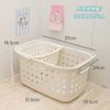 Cesta de Baño, Cesta de Baño, Cesta de Almacenamiento de Baño para Dormitorio Estudiantil, Cesta Portátil, Cesta de Almacenamiento de Plástico, Cesta de Baño, Cesta de Baño
