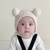 Gorros para Bebé Otoño e Invierno Gorros para Bebé Gorros Cálidos de Lana para Niños Gorros con Protección para las Orejas Lindos Tejidos Estilos de Invierno para Niños y Niñas