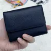 Porta-cartões triplo transfronteiriço porta-cartões tipo acordeão couro genuíno carteira mini carteira de moedas couro genuíno bolsa de moedas primeira camada couro bovino