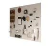 Estantería de Tablero Perforado para Sala de Estar Almacenamiento en Toda la Pared Puerta de Entrada Tablero Colgante para Entrada Decoración de Pared Tablero Perforado de Metal