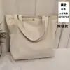 Bolso de lona pintado a mano para niños, copia de graffiti, bolso de hombro, simple, casual, moda, bolsa de compras tote en stock