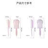 Peine de Plástico Hueco para Peinar, Peine Curvo para Peinado, Doble Uso para Cabello Seco y Húmedo, Peine de Peinado Voluminizador, Disponible en Opciones Rosa y Morado