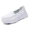 Zapatos de Enfermera para Mujer en Primavera y Otoño, Duraderos, de Suela Gruesa, Transpirables, de Suela Blanda, Cómodos, Antideslizantes, Sin Olores, de Suela Plana, Zapatos de Trabajo Médicos