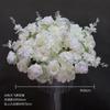 Nova bola de rosa de simulação de 80cm flor bola para mesa de casamento decoração de salão de exposição de vitrine de casamento flor de caminho de comércio exterior