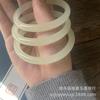 Pulsera redonda de jade afgano natural azul blanco y pulsera de jade blanco verde hielo y tianqing suministro en vivo al por mayor