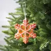 Novo Homem de Gengibre de Natal Transfronteiriço Floco de Neve Estrela de Cinco Pontas Árvore de Natal Espuma Pingentes Pendurados Homem Biscoito Pingente