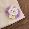 Pinza de Lana Hecha a Mano Pinza de Lana Trenzada Bordada Dibujo Animado Cereza Tulipán Pinza Lateral Accesorios para el Cabello Adorno para la Cabeza de Niña