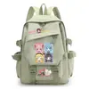 Mochila de mercancía del anime Magical Girl Madoka Magica Kuubi, con Madoka Kaname y Akemi Homura, una mochila escolar estilo 2D para niñas