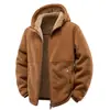 Otoño/Invierno 2025 Chaqueta Deportiva al Aire Libre Transfronteriza Europea y Americana de Forro Polar Sudadera para Hombre con Forro Polar y Forro Polar Polar Espesado Chaqueta con Capucha para Pareja