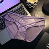 Nuevas Braguitas Sexy de Encaje de Malla para Mujer con Tirantes Delgados, Diseño Hueco Cruzado, Alta Elasticidad, Braguitas de Cintura Baja para Mujer 1318