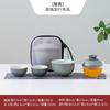 Juego de Té Cerámico Portátil para Viaje Estilo Antiguo para Exteriores Transfronterizo, Una Tetera y Tres Tazas, Regalos para Empresas, Logo Personalizable