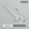 Cuchara Desechable Empaque Individual Cuchara de Plástico para Sopa Cuchara para Postre de Polvo de Hielo Empaque Para Llevar Comercial Mango Largo Cuchara Bibimbap