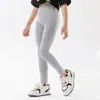 Leggings para Niña Verano Finos de Modal Pantalones Blancos Infantiles Pantalones de Seda Helada para Niños Grandes Vestido Negro de Verano para Bebé