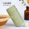 Hilo de algodón hueco de hebra redonda de seda dorada 2 mm de grosor medio algodón y lino tejido a mano ganchillo DIY material de envoltorio para hilo secundario hilo