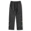 2026 Nuevo Modelo Pantalones Deportivos Casuales para Hombre de Corte Recto con Cintura de Cordón Estampado Cruzado para Exportación