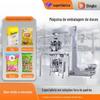 Máquina de Embalagem Vertical de Doces para Doces de Casamento, Doces Macios, Doces Duros, Pequenas Embalagens de Alimentos, Máquina de Pesagem e Selagem, Tipo Vertical Totalmente Automática