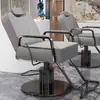 Nuevo Modelo de Silla de Peluquería Reclinable para Corte de Cabello y Afeitado, Asiento Engrosado, Giratoria y de Altura Ajustable, Acero Inoxidable, para Peluquería y Tintes