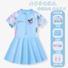 Traje de Baño para Niñas Kulomi Verano 2024 Nuevo Traje de Baño Entero para Niñas Protección Solar Falda Traje de Baño para Aguas Termales