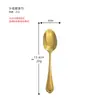 Cuchara de Acero Inoxidable Cuchara de Postre para el Hogar Cucharilla de Té Cuchara de Restaurante Hotel Cuchara para Hielo Cuchara de Postre Cuchara para Helado Cuchara