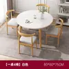 Mesa de Jantar Pequena Simples, Conjunto de Mesa de Jantar Redonda e Cadeiras, Adequado para Apartamentos Pequenos e Casas Alugadas, Mesa Redonda Pequena Minimalista Nórdica