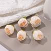 Simulación de pequeño capullo de té DIY corona material accesorios de ropa decoración floral de boda tela de seda capullo de rosa flor falsa