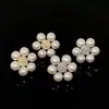 Pendientes Franceses Elegantes de Plata con Zirconia y Perla, Pendientes de Lujo Ligero de Alto Nivel con Temperamento, Diseño de Pendientes de Nicho, Venta al por Mayor