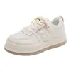 Novos Sapatos Respiráveis de Solado Grosso para Mulheres, Sapatos de Cadarço Cor Sólida para Campus Estudantil, Sapatos Versáteis para Trabalho e Negócios, Mocassins Respiráveis