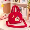 Artículo popular de celebridad de Internet Hello Kitty múltiples estilos mochila de cuadros rojos moda bolsa de almacenamiento de maquillaje de dibujos animados bolso de mano