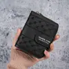Nova Carteira Feminina 2025 Curta com Zíper Grande Capacidade Porta-Moedas Versátil Cor de Amor Clutch Bolsa para Cartões