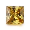 Pino de fábrica 3A quadrado Zircônio dourado pedra bruta ângulo reto carro Flor Princesa Quadrado cor gema artificial zircônia sintética