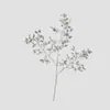 Galhos Simulados, Folhas de Sândalo Douradas, Folhas Plásticas, Lantejoulas, Recortes com Pó Dourado, Decoração de Casa Fotografia, Flores Artificiais, Flores de Balde de Bênção