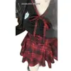 Conjunto de Uniforme JK Estilo Desejo Puro para Mulheres Plus Size Ligeiramente Cheinhas, Saia Curta Bufante Acinturada, Conjunto de Camisa Top Emagrecedor, Personalizável