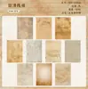 Papel Material Retro Story Serie Teñido Antiguo Retro Inglés Viejo Manual Material Base para Collage 20 Hojas 6 Estilos