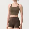 Sujetador deportivo de alta intensidad para mujer, a prueba de impactos, adecuado para correr, entrenamiento casual, chaleco de yoga de una pieza con espalda hermosa, conjunto de fitness