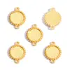 Acessórios de Joias de Liga Duplo Pingente Pedra do Tempo Base Redonda DIY Pingente de Colar Chaveiro C137
