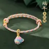 Festival do Barco-Dragão pulseira de corda colorida tecida à mão com fios de cinco cores novo modelo 2026 pulseira de casal estilo chinês alto valor estético pulseira de pulso