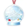 Venta Directa Transfronteriza Navidad Pura Redonda Acrílico Navidad Multielemento Colgante Decoración de Árbol de Navidad de Comercio Exterior Colgante