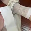 Calcetines de verano huecos ultrafinos transpirables estilo ins 2026 Dongdaemun para mujer, calcetines de algodón versátiles de tubo medio estilo miu