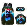 Mochila Escolar Infantil Dibujos Animados Amazon Frontera Blox Fruta Set de Tres Piezas Mochila Escolar Lonchera Estuche