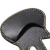 Creativo estuche de cuero PU para púas de guitarra, llavero, bolsa de almacenamiento para accesorios de instrumentos musicales, bolsa para púas de ukelele