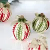 Nueva Estación Independiente Transfronteriza de Comercio Exterior Europea y Americana Bolas Navideñas Multicolores Mixtas Bolas Navideñas Tejidas a Crochet Puramente Hechas a Mano