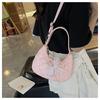 Bolso de Mano para Mujer, Bolso de Hombro Versátil y de Moda, Bolso tipo Dumpling de Color Sólido, Capacidad Grande, con Lazo, Nuevo para Primavera 2026