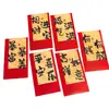 Novo 2026 Criativo Sorte Ano Novo Envelope Vermelho Festival da Primavera Dinheiro da Sorte Desenho Animado Fofo Pacote Vermelho Bolsa Decorativa Atacado