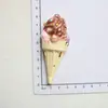 Nuevos Accesorios de Resina de Helado DIY Pegamento de Crema Funda para Teléfono Móvil Imán para Refrigerador Llavero Colgante Material