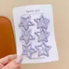 Pinzas para el cabello infantiles de moda con forma de estrella, versátiles y no dañan el cabello, juego de pasadores para arreglar mechones sueltos y flequillo, accesorios para el cabello para niñas