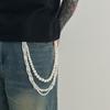 Cadena de Perlas Retorcidas para Pantalones Hip-Hop de Nicho Europeo y Americano Accesorios de Jeans de Alto Nivel para Chicos Cadena Decorativa para la Cintura Moda Hip-Hop