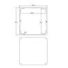 Carcasa de aleación de aluminio Caja de alimentación de batería de litio Chasis de instrumento Carcasa de placa de circuito Perfil de carcasa de aluminio Caja de aluminio 90X90